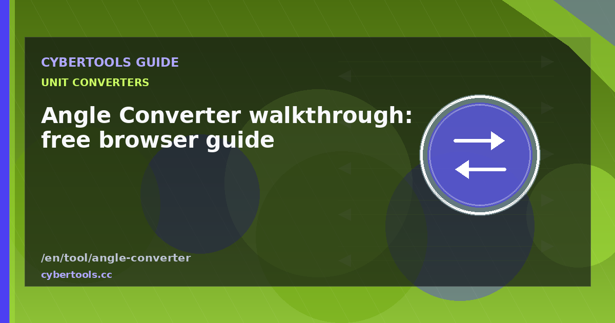 Angle Converter walkthrough: free browser guide