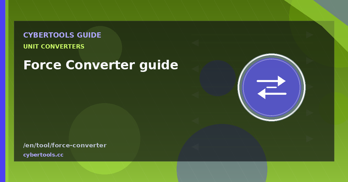 Force Converter guide: tips and workflow on CyberTools