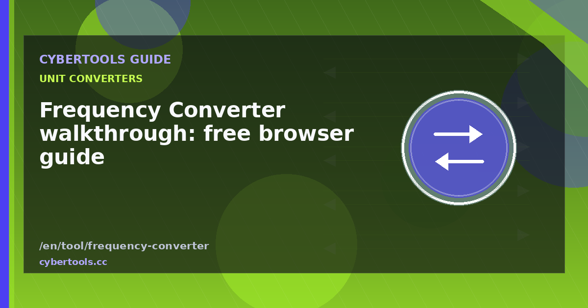 Frequency Converter walkthrough: free browser guide