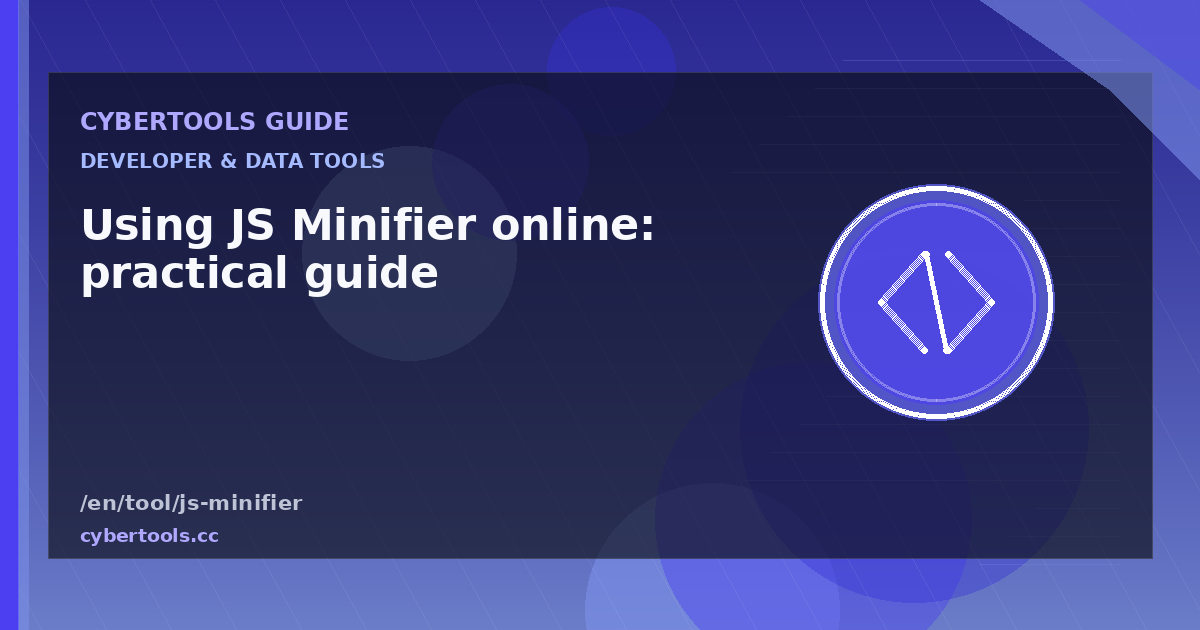 Using JS Minifier online: practical guide