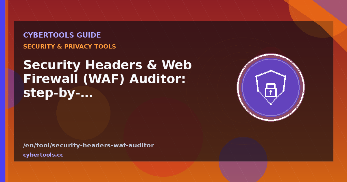 Security Headers & Web Firewall (WAF) Auditor: step-by-step online tutorial