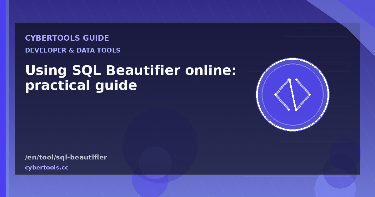 Using SQL Beautifier online: practical guide