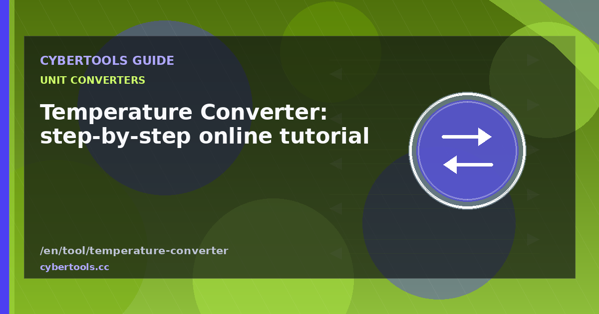 Temperature Converter: step-by-step online tutorial