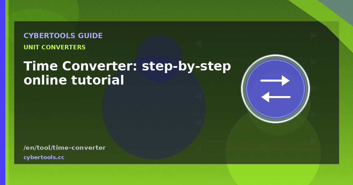 Time Converter: step-by-step online tutorial